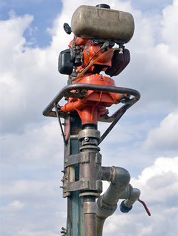 a well drilling rig